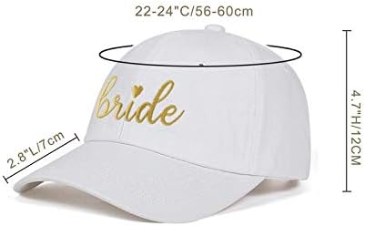 LADY&HOME Bachelor/Bachelorette Party Baseball Hats Set, Embroidered Adjustable Cotton Truck Caps