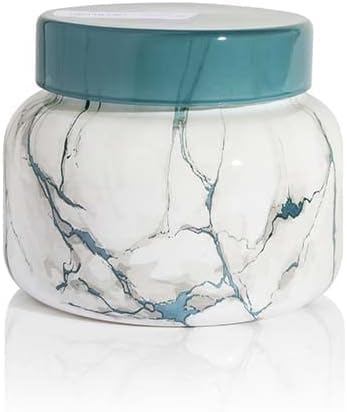 Capri Blue - Modern Marble Jar Candles - Luxury Candle for Home Scented - Soy Candle Blend - Long Lasting Candles - Volcano Scented (19 oz)
