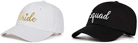 LADY&HOME Bachelor/Bachelorette Party Baseball Hats Set, Embroidered Adjustable Cotton Truck Caps