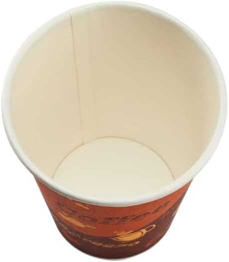 Karat 8oz Paper Hot Coffee Cups [1000 ct] Disposable, Leak-Resistant Double Poly-Lined Cups for Hot Beverages - Ideal for Cafes & Restaurants, 80mm (C-K508)