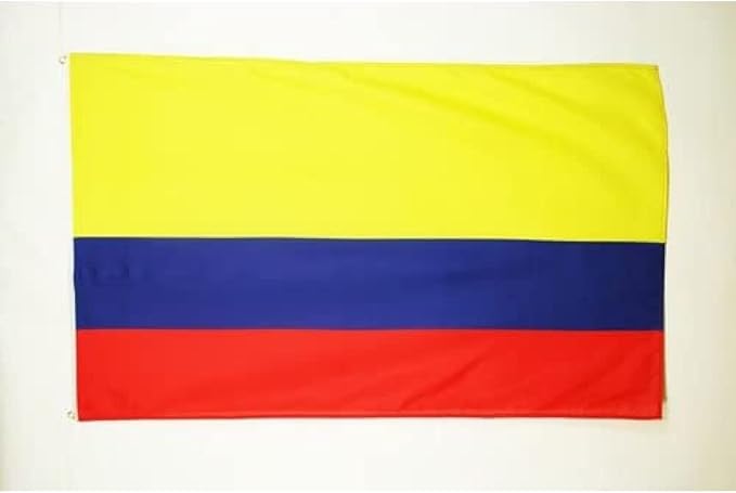 AZ FLAG - Colombia Flag - Large 5x8 Ft - 100D Polyester Colombian Big Banner with Two Metal Grommets - Fade Resistant - Vivid Colors - 5' x 8' Feet - 250x150 Cm