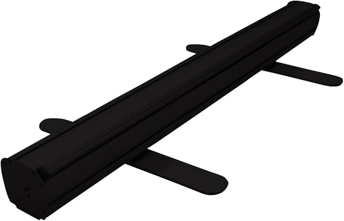 Custom Retractable Banner with Aluminum Frame - Portable, Durable & Easy Setup - For Events, Promotion & Advertising (Black Stand, 33"x81")