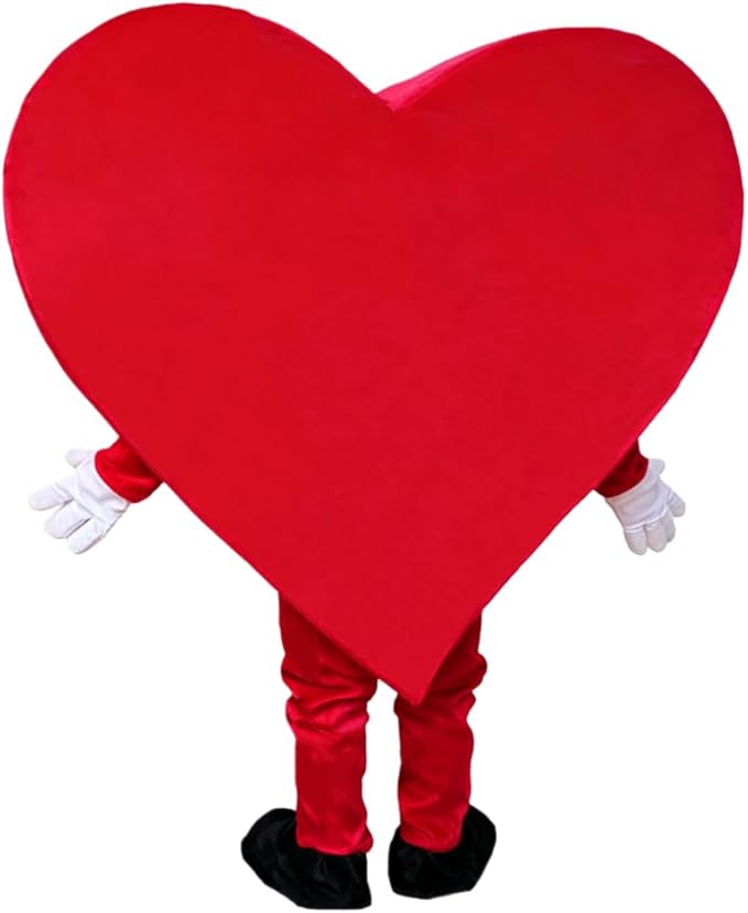 Adult Heart Costume for Valentine's Day, Weddings, Proposals, Halloween Parties, Red Heart Cosplay Costume