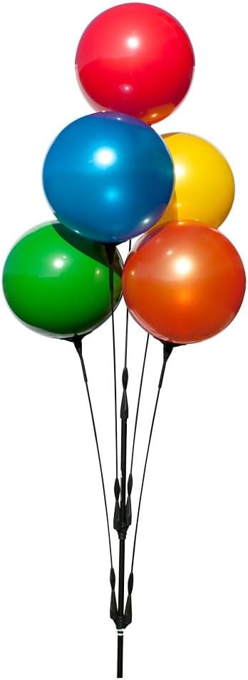 Reusable Outdoor Balloon Clusters - Helium Free, All-Weather, Durable, Plastic Balloons for Advertising, Real Estate, Grand Openings & Events (Red, Yellow, Blue, Green, Orange)