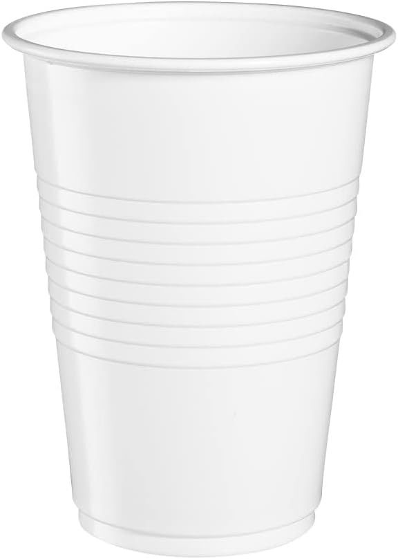 Comfy Package White Plastic Cups - Cold White Cups for Parties, Disposable Drinking Cups for All occasions (9oz., 2000, Count)