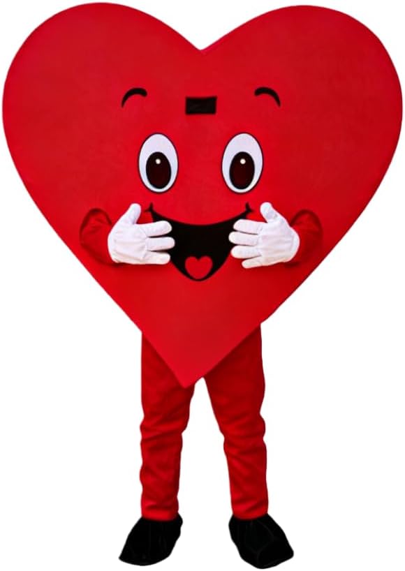 Adult Heart Costume for Valentine's Day, Weddings, Proposals, Halloween Parties, Red Heart Cosplay Costume