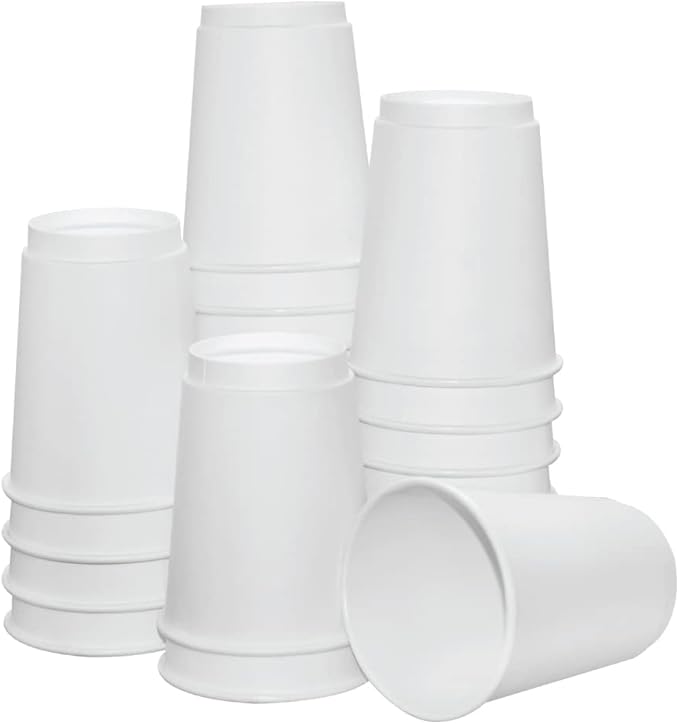 Insulated Paper Cups for Coffee & Tea Made in USA | Recyclable Double Wall Disposable To-Go Cups for Hot Beverages | Sturdy, Food Safe, and Eco-Friendly Hot Cups (12 oz, 200 Count)