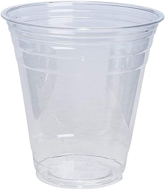 Comfy Package [Case of 1,000 12 oz. Crystal PET Clear Plastic Cups for Party - Ideal for Cold Beverages, Smoothies, and Parties