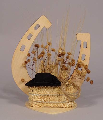 Western Wedding Cake Topper or Table Top Decoration (WC9)