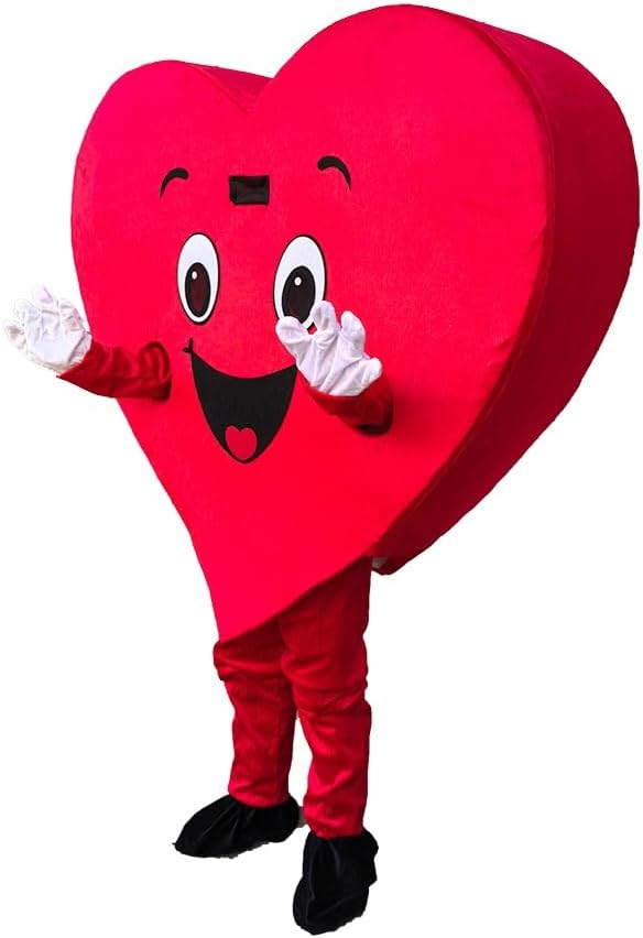 Adult Heart Costume for Valentine's Day, Weddings, Proposals, Halloween Parties, Red Heart Cosplay Costume