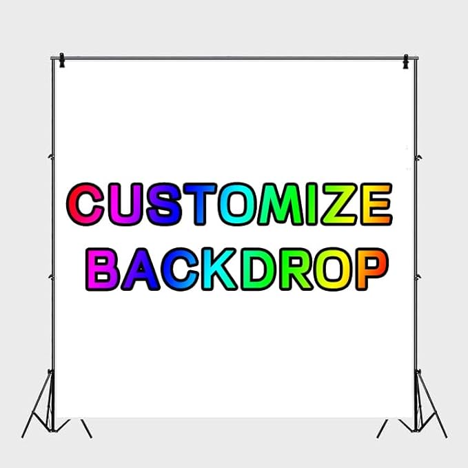 7x7ft Custom Backdrop Personalized Backdrops Personalized Customized Design Your Own Photos Picture Text Logo Kids Birthday Baby Shower Wedding Anniversary Home Decor Custom Banner