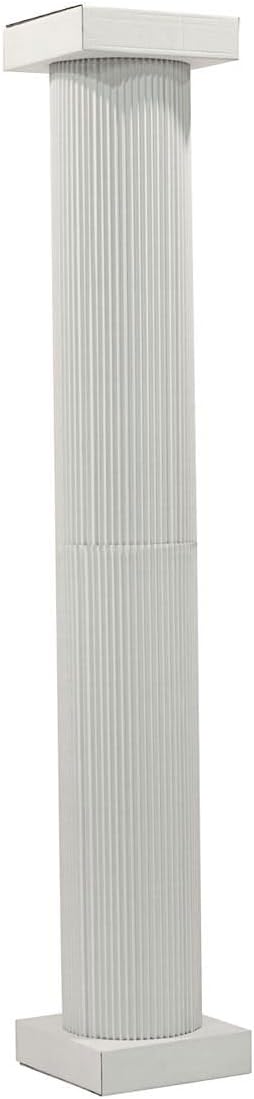 Anderson's 8 Foot White Traditional Cardboard Columns Kit, Set of 2, Decorations, Props, Photo Booth, Photo Ops, Prom, Homecoming, Event Décor
