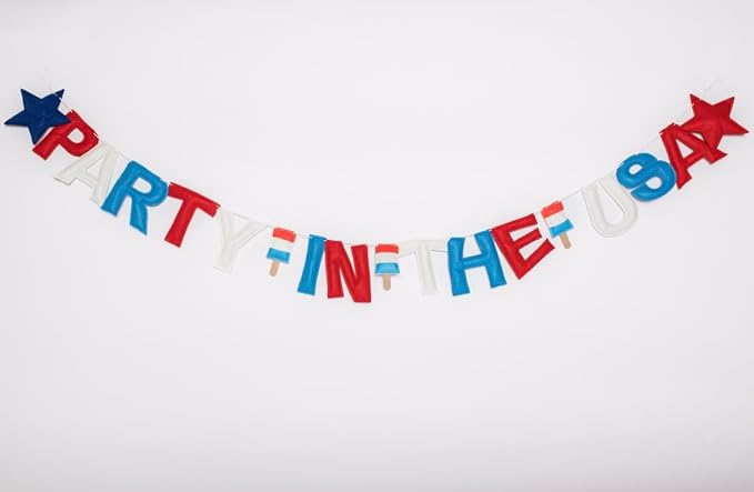 Reusable Interchangeable Holiday Felt Garland/Banner Set – Includes Valentine’s Day, Easter, 4th of July, Halloween, Thanksgiving, Christmas, Happy Birthday, and Congratulations Designs
