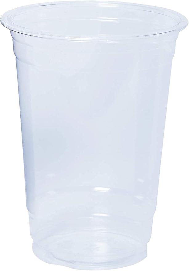 Comfy Package [Case of 1,000 10 oz. Crystal PET Clear Plastic Cups for Party - Ideal for Cold Beverages, Smoothies, and Parties