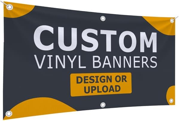 GotPrint Custom Banner 13oz Matte | Personalized Custom Vinyl Banner for Grand Openings, Graduations, Parties, Event Promotions | Add Your Text, Logos, Image, Indoor or Outdoor Use, 3 ft x 6 ft