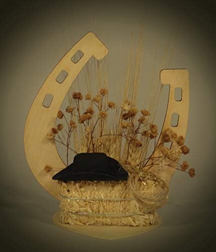Western Wedding Cake Topper or Table Top Decoration (WC9)