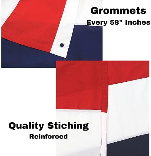 American Flag Bunting Election Reelection Decorations, Patriotic Banner Outside,30 Feetx24",USA Red White Blue Outdoor Banners Buntings