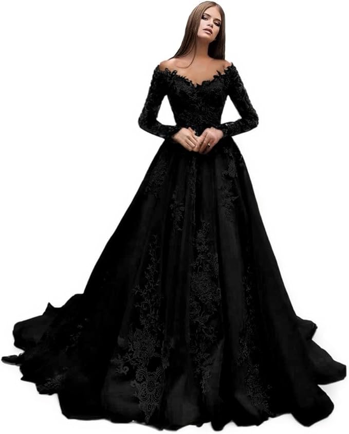 Boho Lace Wedding Dresses for Bride 2026 Tulle Long Sleeve Wedding Dress Ball Gowns Satin Mermaid Bridal Gown