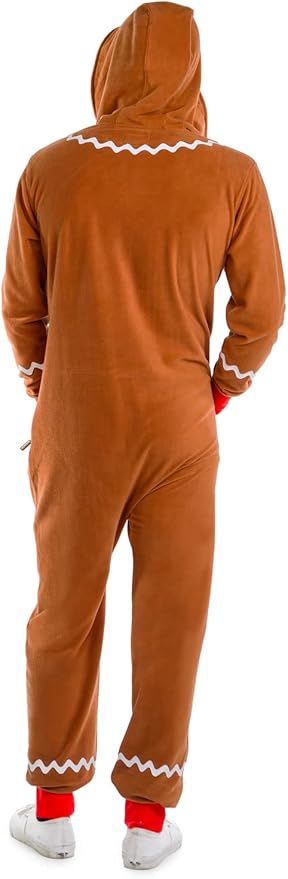 Tipsy Elves Christmas Onesies for Adults - Comfy Unisex Matching Holiday Jumpsuits with Convenient Pockets