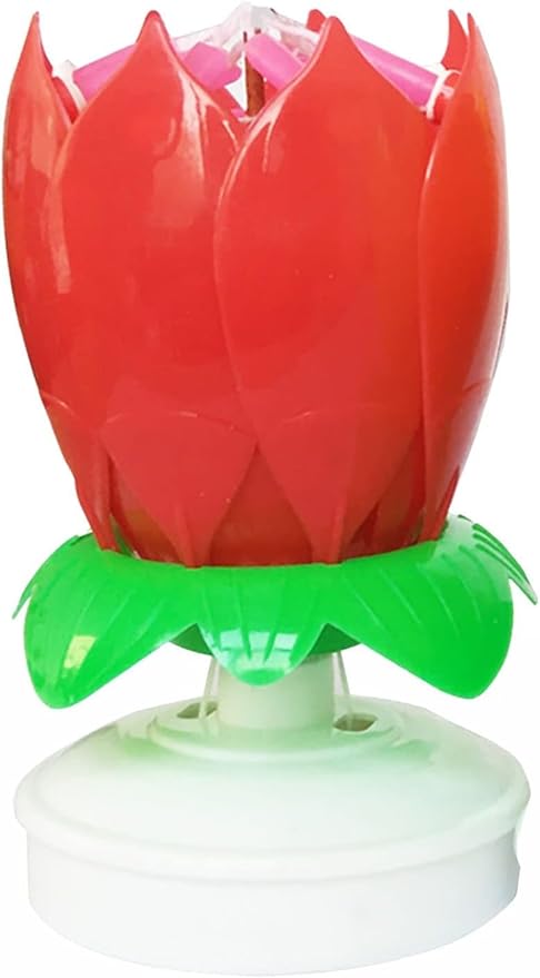 PMU 6 Pack Birthday Candles, Cake Candles, Safe for use Does not Contain Sparklers, Fireworks - Red