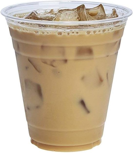 Comfy Package [Case of 1,000 12 oz. Crystal PET Clear Plastic Cups for Party - Ideal for Cold Beverages, Smoothies, and Parties