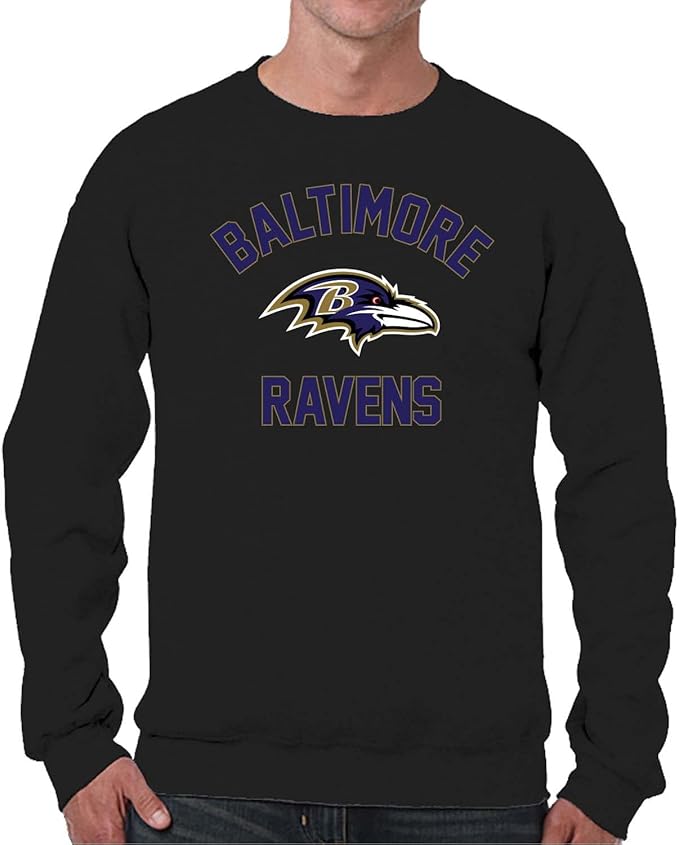 Team Fan Apparel NFL Adult Gameday Football Crewneck Sweatshirt - Cotton Blend - Stay warm, comfortable & stylish on game day