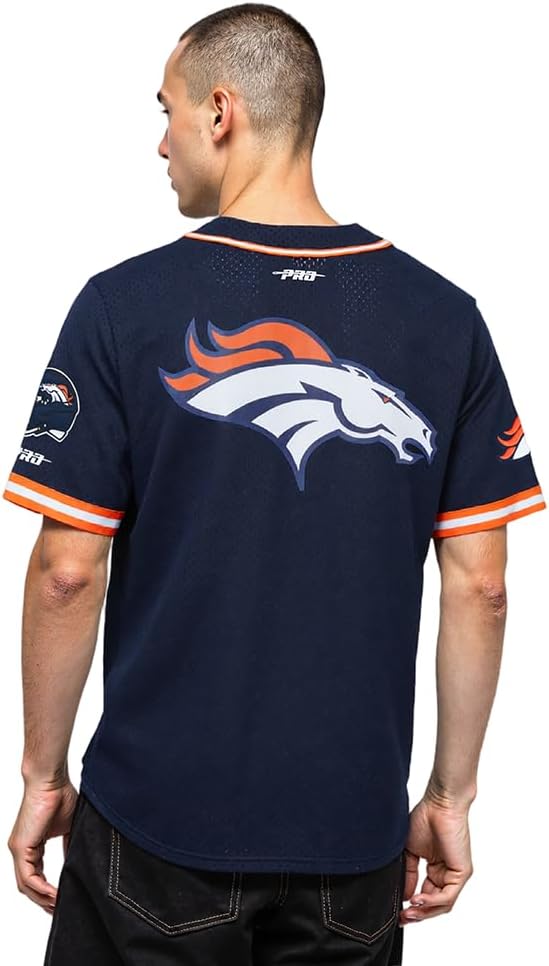 Pro Standard Mens NFL Mesh Button Down Top