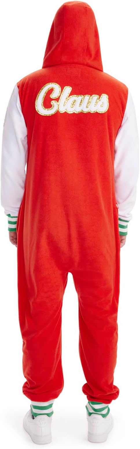 Tipsy Elves Christmas Onesies for Adults - Comfy Unisex Matching Holiday Jumpsuits with Convenient Pockets