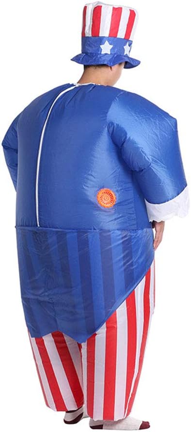 Uncle Sam Blow up Inflatable Costume for 4th of July Independence Day Patriotic President Election Party Decorations Photo Booth Props