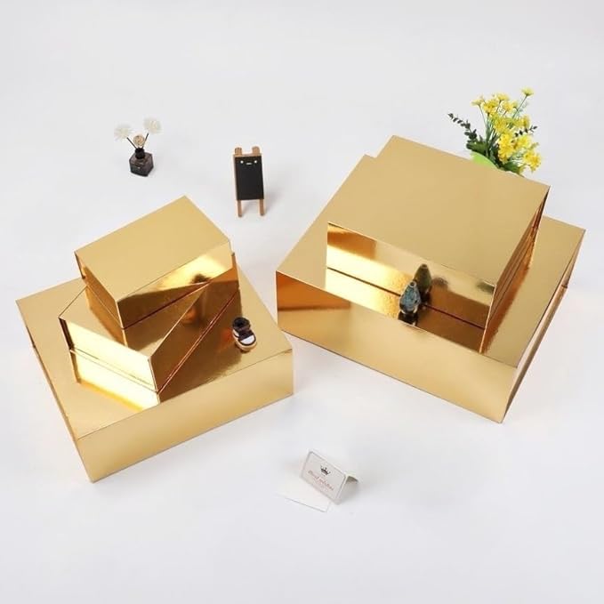 UoeRing 1 Extra Large Gold Gift Box 17x14.5x6 inch Luxury Gift Box for Presents with Magnetic Closure Lid Collapsible,Birthday,Christmas,Contains Card, Ribbon,Tissue Paper,Shredded Paper Filler