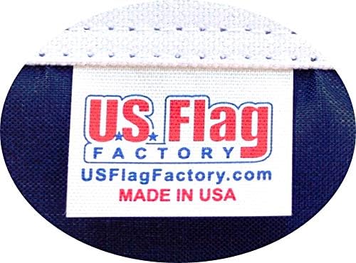 US Flag Factory - 4x6 FT US American Flag (Embroidered Stars, Sewn Stripes) Outdoor SolarMax Nylon Flag - Made in America - Premium Quality (4x6 FT)
