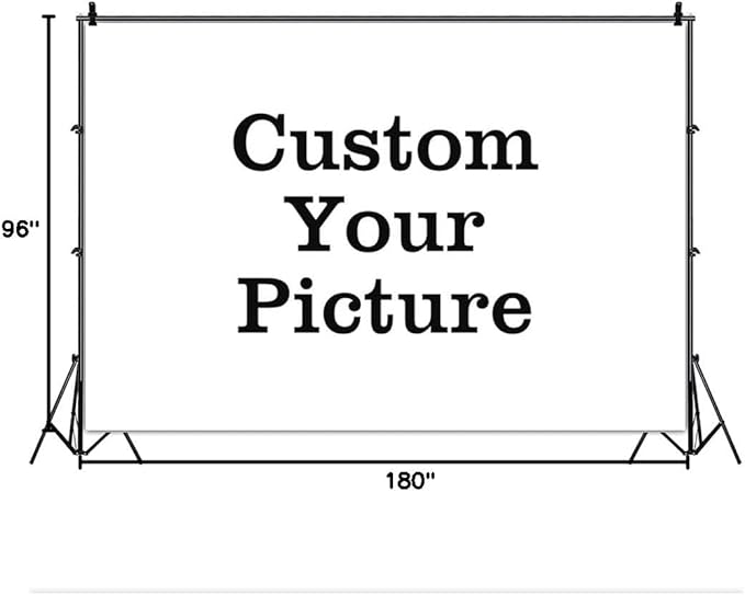 Leowefowa 15x8ft Custom Backdrop Personalized Photography Backdrop Vinyl Custom Banner Customized Your Image Birthday Bridal Baby Shower Wedding Gender Reveal Anniversary Party Decor