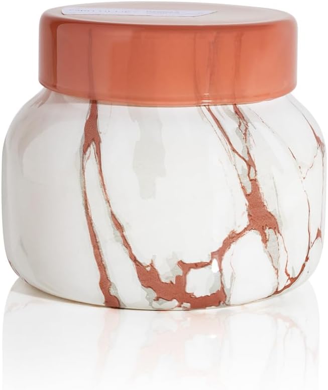 Capri Blue Modern Marble Jar Candles - Luxury Scented Candles for Home - Long Lasting Soy Wax Blend - Scented Home Decor Gifts - Havana Vanilla (8 oz)