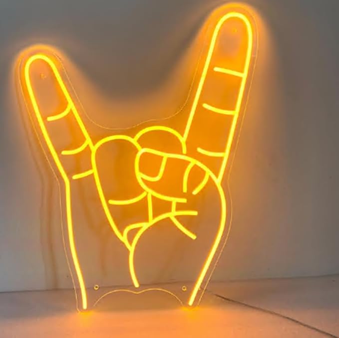Texas Hand Neon Sign, Texas Hand Led Sign Wall Decor, Texas Christmas Gift Size:H16 x W12inches