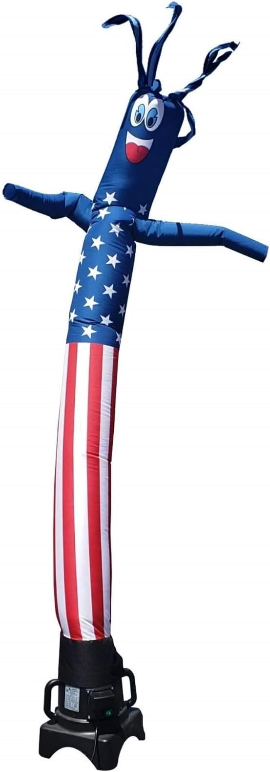 American Flag USA 6' Foot Tall Inflatable Tube Man Air Powered Waving Puppet, Air Blower Motor Included Dancer by Feather Flag Nation (American, 6 FT)