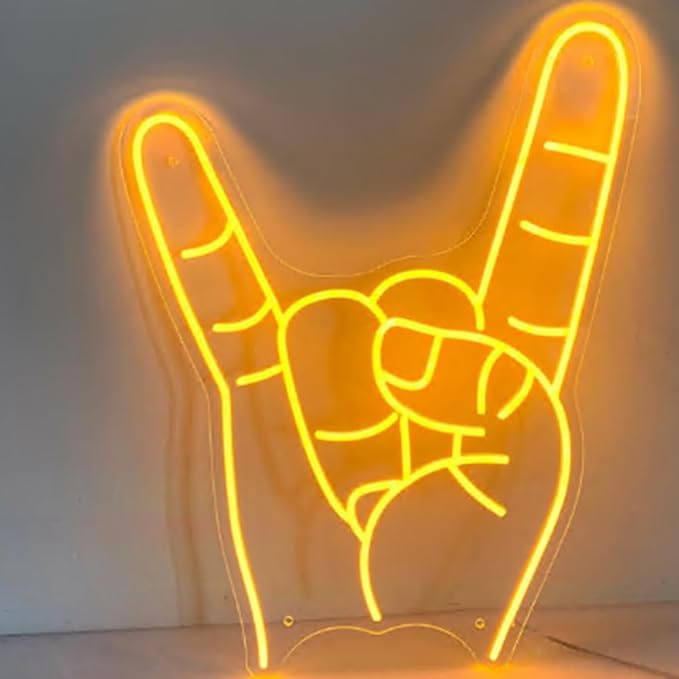 Texas Hand Neon Sign, Texas Hand Led Sign Wall Decor, Texas Christmas Gift Size:H16 x W12inches