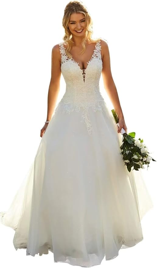 Boho Lace Wedding Dresses for Bride 2026 Tulle Long Sleeve Wedding Dress Ball Gowns Satin Mermaid Bridal Gown