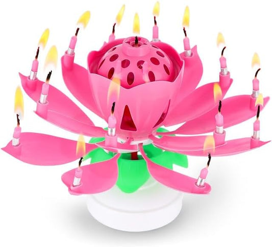 PMU 6 Pack Birthday Candles, Cake Candles, Safe for use Does not Contain Sparklers, Fireworks - Pink