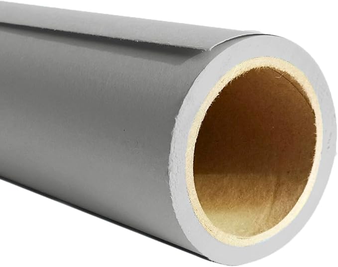 Seamless Photo Photography Backdrop Paper, Photo Background Paper Roll (Neutral Grey, 107”x19.5')