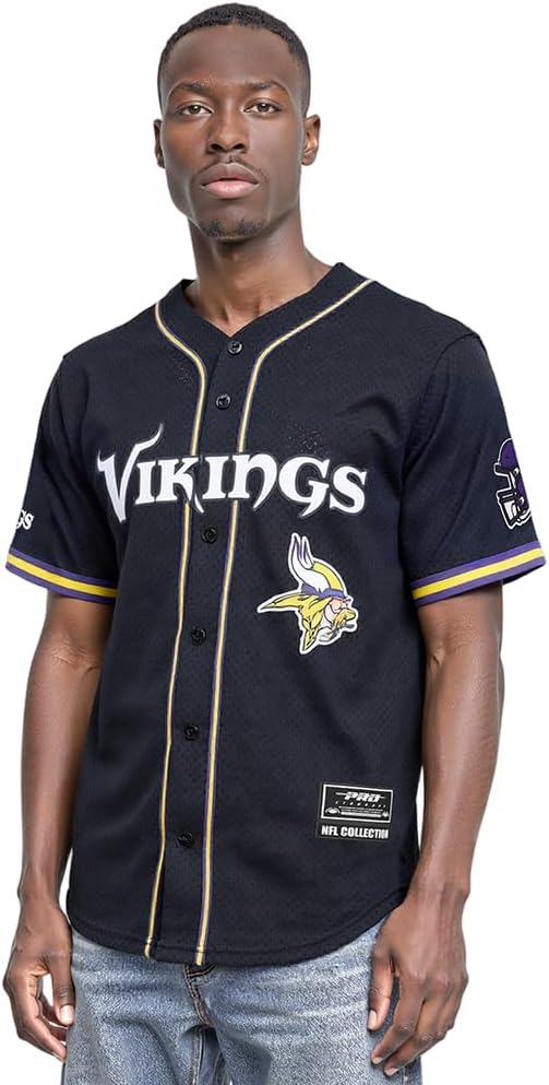 Pro Standard Mens NFL Mesh Button Down Top