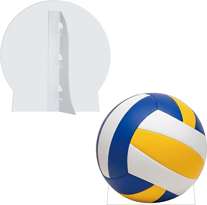 Volleyball Cardboard Cutout, 8FT Life Size Cutouts Decor for Sports Themed Party Backdrop, Photo Booth Props, Birthday Table Centerpieces, Volleyball Game Stand Up Display