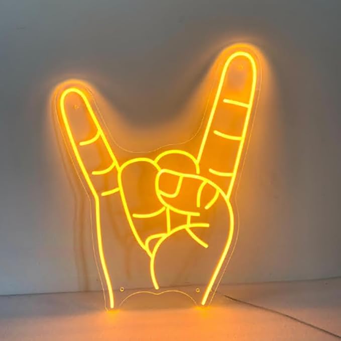 Texas Hand Neon Sign, Texas Hand Led Sign Wall Decor, Texas Christmas Gift Size:H16 x W12inches