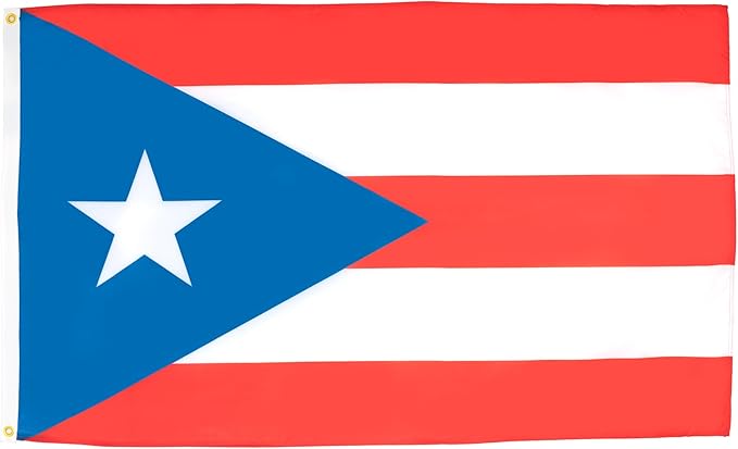 AZ FLAG Set of 5 Puerto Rico Flags - 90 x 60 cm - Puerto Rican Flag 100% Polyester with Integrated Metal Eyelets