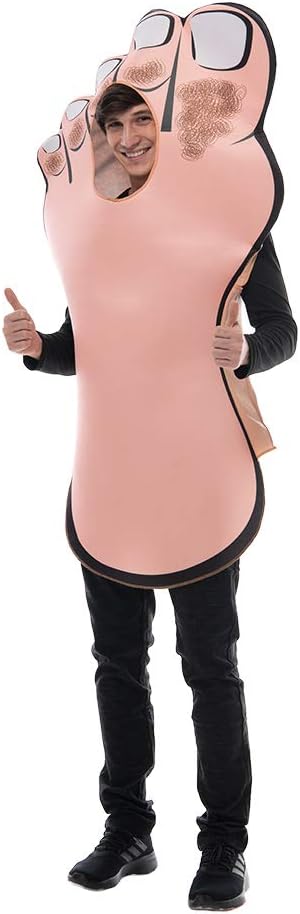 EraSpooky Adult Funny Foot Costume Halloween Couple Match Outfit, Adult Size
