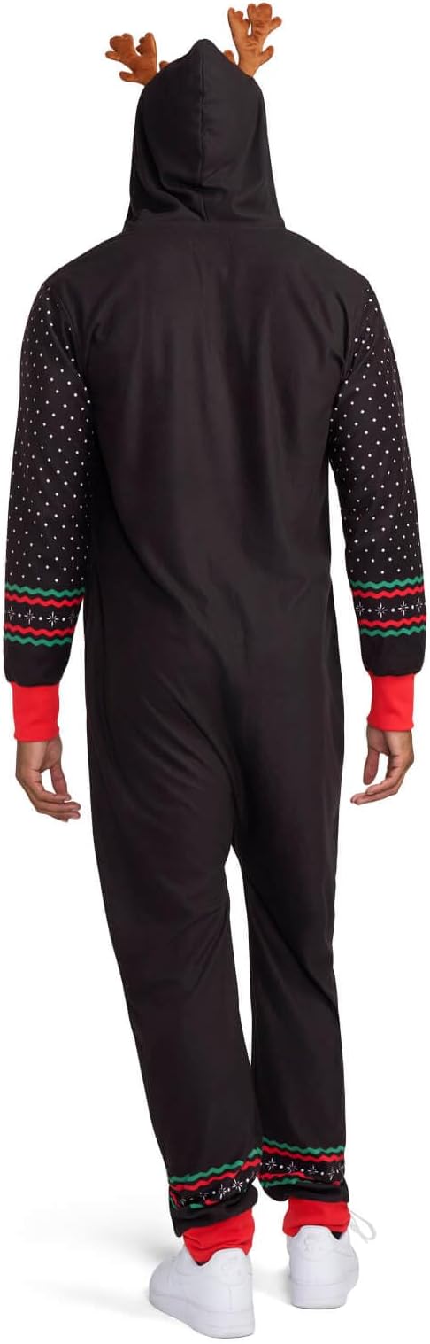Tipsy Elves Christmas Onesies for Adults - Comfy Unisex Matching Holiday Jumpsuits with Convenient Pockets