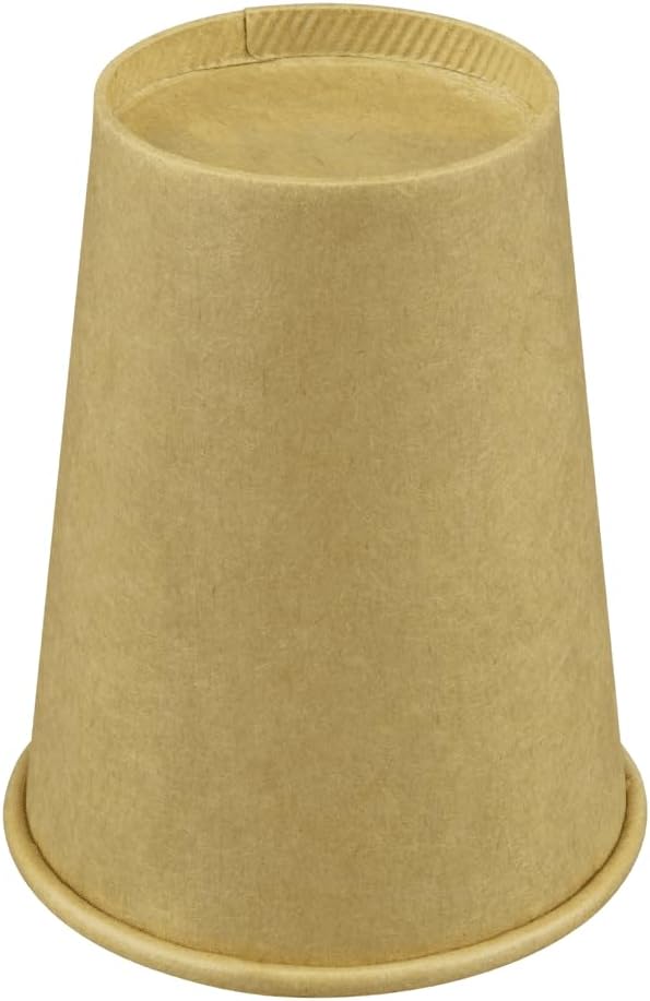 Karat 8oz Kraft Paper Coffee Cups [1,000 ct] Disposable, Leak-Resistant Double Poly-Lined Hot Cups | Ideal for Cafes & Offices, 80mm