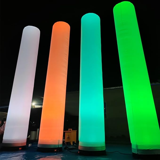 8.2FT Inflatable Lamp Post with Remote Control Bar Party Decorative lamp Changeable to Many Colors Suitable for Wedding Sites, Event Exhibitions, Store Decorations, Birthday Party Etc (1 Piece)