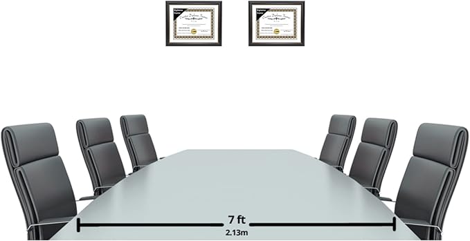 Creative Picture Frames 13.5" x 15.5" Rockefeller Black w/Gold Rim Diploma Frame, Displays 13.5" x 15.5" Certificate or 16" x 20" Document w/o Mat, College Degree Frame, Full-Strength Glass, White Mat