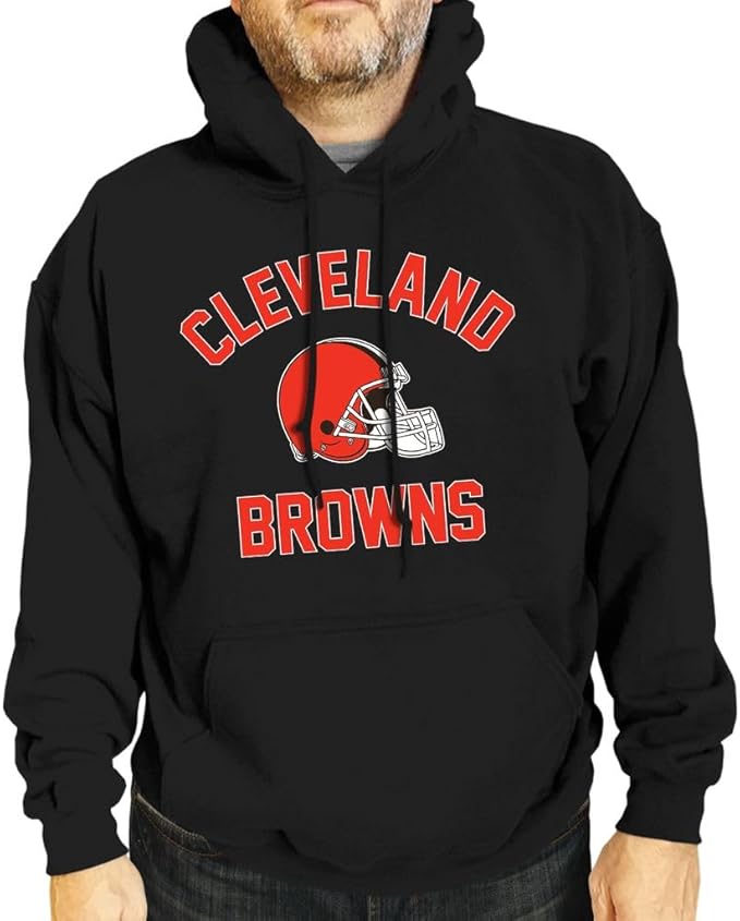 Team Fan Apparel NFL Adult Gameday Hooded Sweatshirt - Poly Fleece Cotton Blend - Stay Warm and Represent Your Team in Style