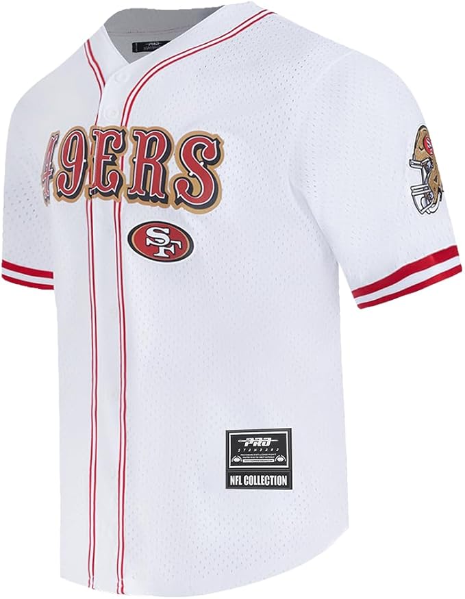 Pro Standard Mens NFL Mesh Button Down Top